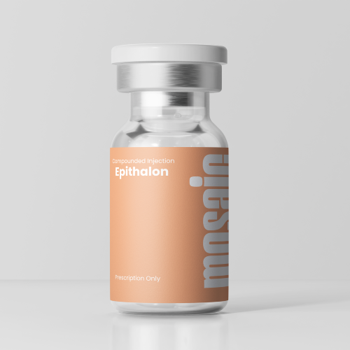 Epithalon peptide vial – high-purity anti-aging supplement by Mosaic